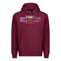 Burgundy the american honky tonk bar association, distressed   garth brooks Premium Hoodie - FloraArt