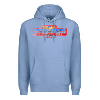 Colony Blue the american honky tonk bar association, distressed   garth brooks Premium Hoodie - FloraArt