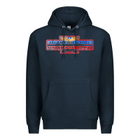 Navy the american honky tonk bar association, distressed   garth brooks Premium Hoodie - FloraArt