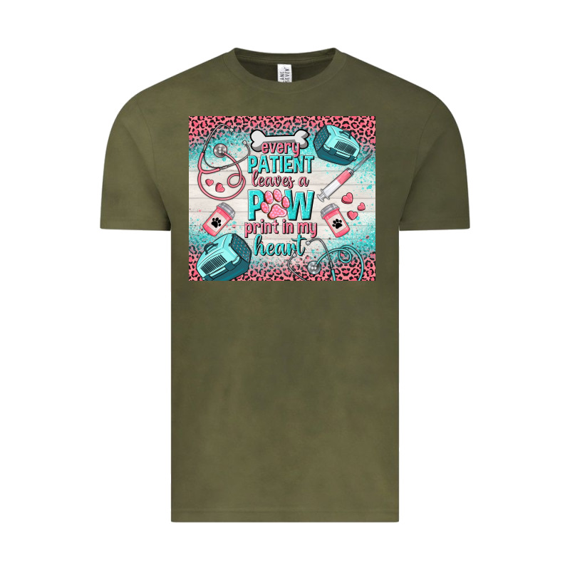 Every Patient Leaves A Paw Print In My Heart Vintage Tee by TumblerDesignByShophia | Teevron
