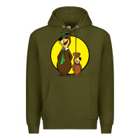 Army Green boo boo Premium Hoodie - FloraArt