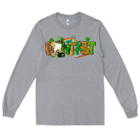 Heather Grey St. Patrick's Day Dentist Long Sleeve Tee - CowGirlArtShop