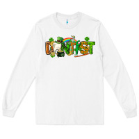 White St. Patrick's Day Dentist Long Sleeve Tee - CowGirlArtShop
