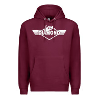 Burgundy legs diamond Premium Hoodie - FloraArt
