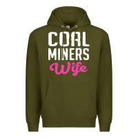 Army Green coal miners wife t shirt Premium Hoodie - FloraArt