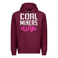 Burgundy coal miners wife t shirt Premium Hoodie - FloraArt