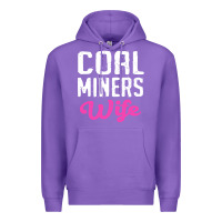 Purple coal miners wife t shirt Premium Hoodie - FloraArt