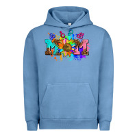 Pigment Pebble Blue pride lesbian gay mom sunflower Urban Hoodie - AdoDesignShop
