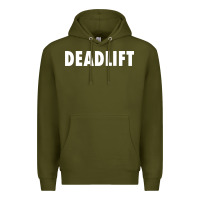 Army Green deadlift Premium Hoodie - FloraArt