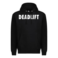 Black deadlift Premium Hoodie - FloraArt
