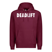 Burgundy deadlift Premium Hoodie - FloraArt