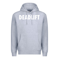 Heather Grey deadlift Premium Hoodie - FloraArt