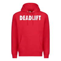 Red deadlift Premium Hoodie - FloraArt