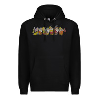 Black Snow White And The Seven Dwarfs Marching In Line Premium Hoodie - FloraArt
