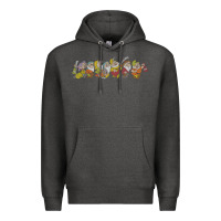 Charcoal Heather Snow White And The Seven Dwarfs Marching In Line Premium Hoodie - FloraArt