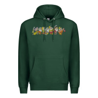 Sports Green Snow White And The Seven Dwarfs Marching In Line Premium Hoodie - FloraArt