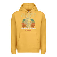 Mustard stay strapped or get clapped george washington Premium Hoodie - FloraArt
