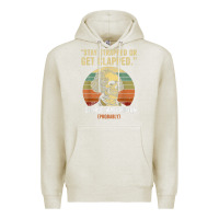 Oatmeal Heather stay strapped or get clapped george washington Premium Hoodie - FloraArt