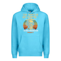 Ocean Blue stay strapped or get clapped george washington Premium Hoodie - FloraArt