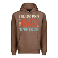 Chestnut I Survived The Sixties 60s Twice Premium Hoodie - FloraArt