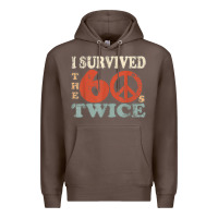 Coffee I Survived The Sixties 60s Twice Premium Hoodie - FloraArt