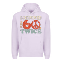 Lilac I Survived The Sixties 60s Twice Premium Hoodie - FloraArt