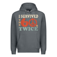 Rock I Survived The Sixties 60s Twice Premium Hoodie - FloraArt