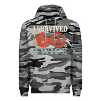 Slate Camo I Survived The Sixties 60s Twice Premium Hoodie - FloraArt