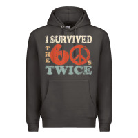 Smoke I Survived The Sixties 60s Twice Premium Hoodie - FloraArt