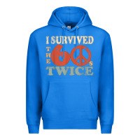 True Royal I Survived The Sixties 60s Twice Premium Hoodie - FloraArt