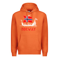 Carrot boat norwegian flag norway viking ship norway Premium Hoodie - FloraArt