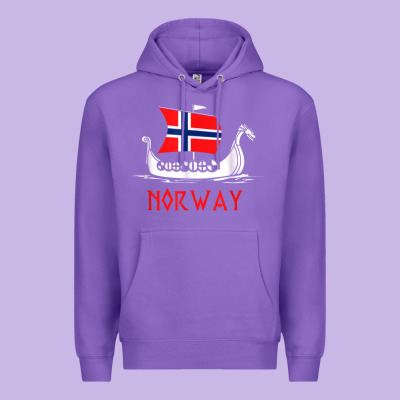 Boat Norwegian Flag Norway Viking Ship Norway Premium Hoodie Designed By Floraart