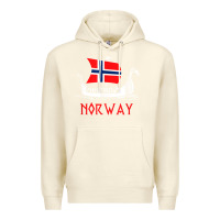 Sandshell boat norwegian flag norway viking ship norway Premium Hoodie - FloraArt
