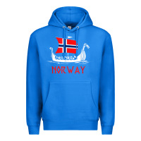 True Royal boat norwegian flag norway viking ship norway Premium Hoodie - FloraArt