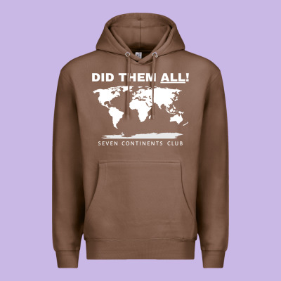 Seven Continents Shirt Premium Hoodie Designed By Floraart