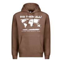 Chestnut Seven Continents Shirt Premium Hoodie - FloraArt