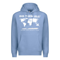Colony Blue Seven Continents Shirt Premium Hoodie - FloraArt