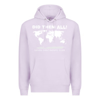 Lilac Seven Continents Shirt Premium Hoodie - FloraArt