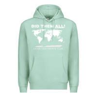 Seafoam Seven Continents Shirt Premium Hoodie - FloraArt