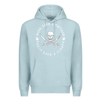Blue Mist Work like a captain party like a pirate Premium Hoodie - FloraArt