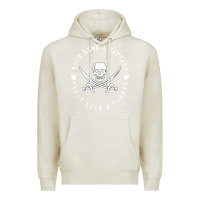 Oatmeal Heather Work like a captain party like a pirate Premium Hoodie - FloraArt