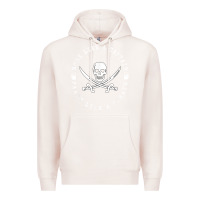 Pale Pink Work like a captain party like a pirate Premium Hoodie - FloraArt