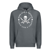 Rock Work like a captain party like a pirate Premium Hoodie - FloraArt