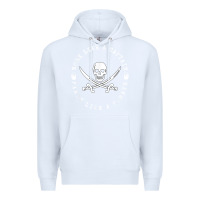 White Work like a captain party like a pirate Premium Hoodie - FloraArt
