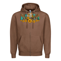 Chestnut charolais cow mom Zipper Hoodie - LillyAllenDesigns