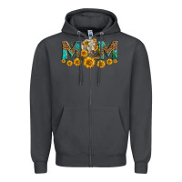 Smoke charolais cow mom Zipper Hoodie - LillyAllenDesigns