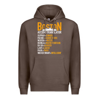 Coffee wicked smaht boston accent translator bostonians gifts shirt Premium Hoodie - FloraArt
