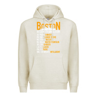 Oatmeal Heather wicked smaht boston accent translator bostonians gifts shirt Premium Hoodie - FloraArt