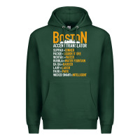 Sports Green wicked smaht boston accent translator bostonians gifts shirt Premium Hoodie - FloraArt