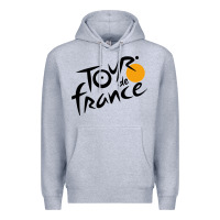 Heather Grey tour de france cycling Premium Hoodie - ArtMosaic